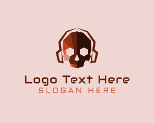 Red Skull Headphone Logo
