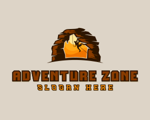 Rock Climbing Adventure logo design