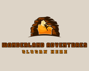 Rock Climbing Adventure logo design