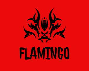 Burning - Flame Evil Goat logo design