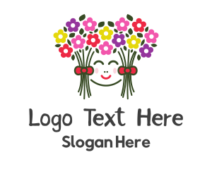 Cheerful - Preschool Flower Boutique logo design
