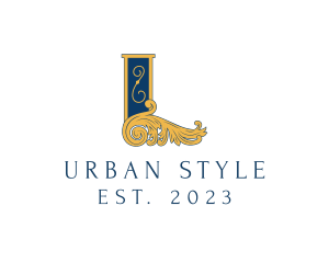 Specialty Shop - Supreme Ornate Flourish Letter L logo design