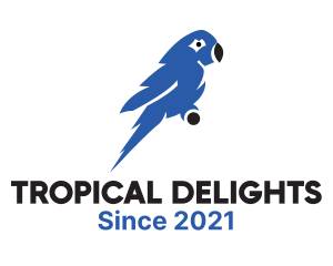 Brazil - Blue Macaw Parrot logo design