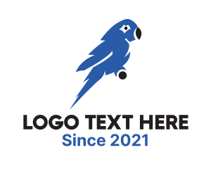 Animal Shelter - Blue Macaw Parrot logo design