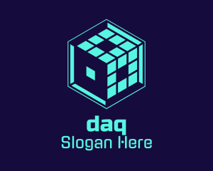 Cyber Digital Cube Logo