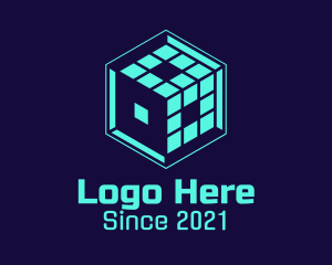 Electronics - Cyber Digital Cube logo design