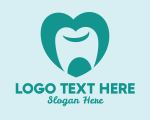 Oral - Tooth Heart Dentist logo design