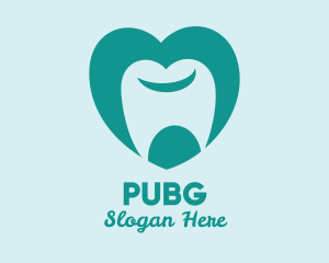 Tooth Heart Dentist Logo