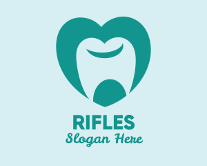 Tooth Heart Dentist Logo