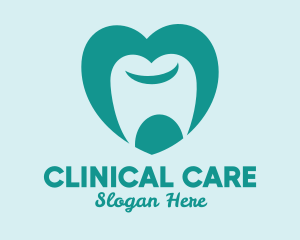 Tooth Heart Dentist logo design