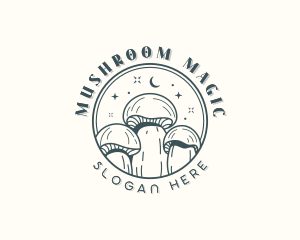 Mushroom - Whimsical Mushroom Garden logo design
