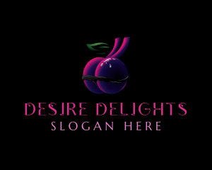 Adult Erotic Cherry  logo design