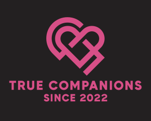 Friendship - Couple Heart Dating logo design