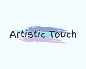 Finger Painting Wordmark logo design