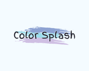 Finger Painting Wordmark logo design