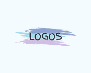 Finger Painting Wordmark logo design