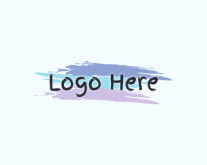 Finger Painting Wordmark logo design