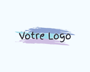 Finger Painting Wordmark logo design