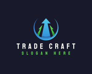 Trading - Arrow Growth Trading logo design