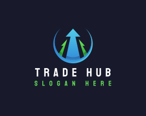 Trading - Arrow Growth Trading logo design