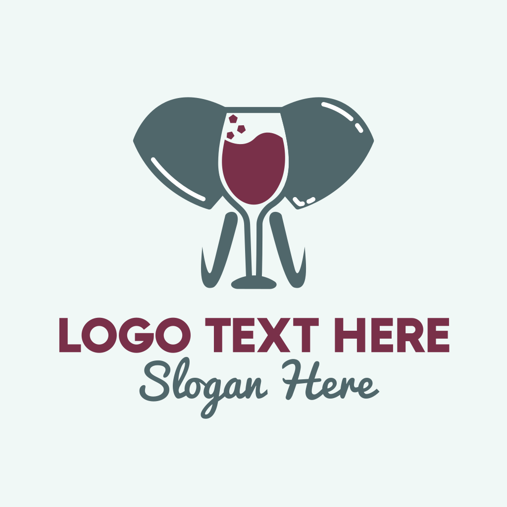 Elephant Wine Glass Logo | BrandCrowd Logo Maker