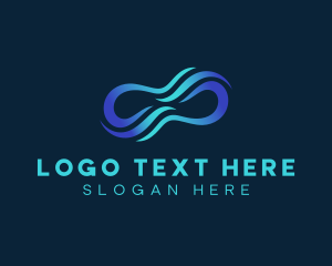 Abstract - Infinite Wave Technology logo design