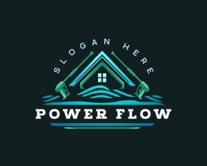 Roof Power Wash logo design