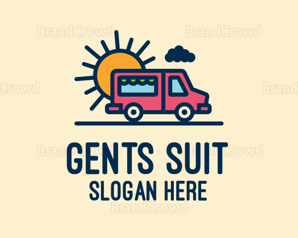 Cute Van Truck Logo