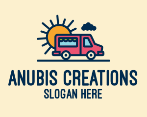 Cute Van Truck logo design