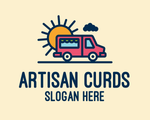 Cute Van Truck logo design