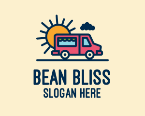 Cute Van Truck logo design