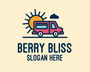 Cute Van Truck logo design