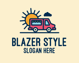 Cute Van Truck logo design