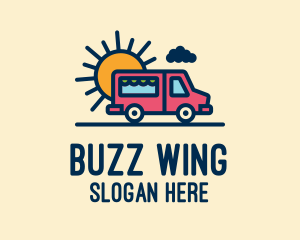 Cute Van Truck logo design