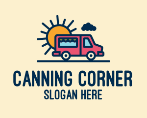 Cute Van Truck logo design