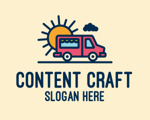 Cute Van Truck logo design