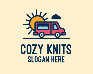 Cute Van Truck logo design