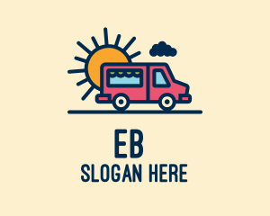 Cute Van Truck logo design