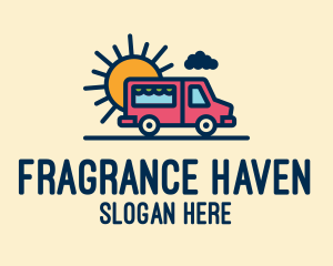 Cute Van Truck logo design