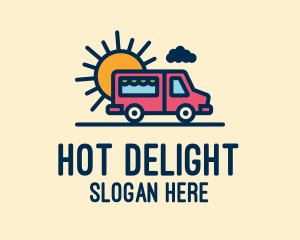 Cute Van Truck logo design