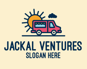 Cute Van Truck logo design