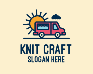 Cute Van Truck logo design