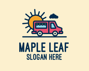 Cute Van Truck logo design