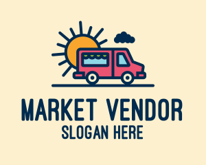 Vendor - Cute Van Truck logo design