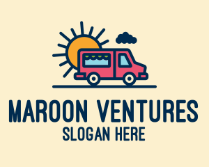 Cute Van Truck logo design