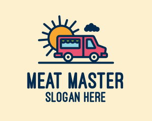 Cute Van Truck logo design