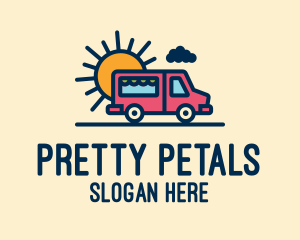 Cute Van Truck logo design