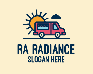 Cute Van Truck logo design