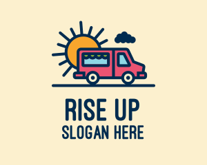 Cute Van Truck logo design