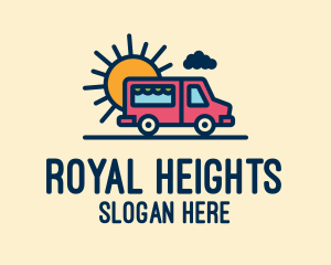 Cute Van Truck logo design